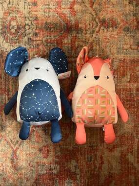 Ebba Enchanted Celestial Mouse and Fox Baby-Safe Plush Toy Set